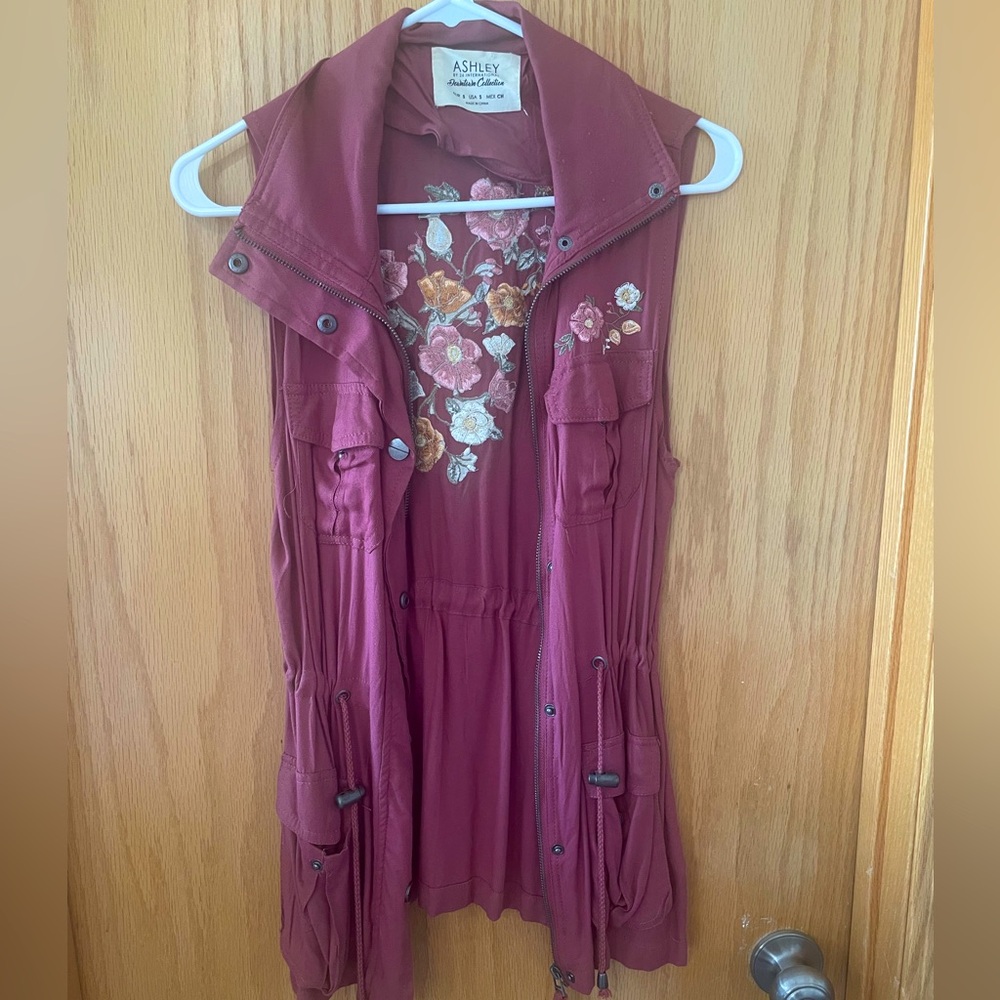 Ashley Floral Embroidered Vest
